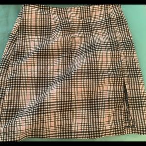 plaid skirt
